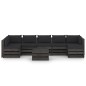 vidaXL Set Salotto da Giardino con Cuscini 8pz Legno Impregnato Grigio vidaXL Set Salotto da Giardino con Cuscini 8pz Legno Impregnato Grigio