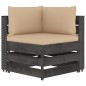 vidaXL Set Salotto da Giardino 7pz con Cuscini Legno Impregnato Grigio vidaXL Set Salotto da Giardino 7pz con Cuscini Legno Impregnato Grigio