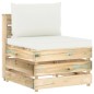 vidaXL Set Divani da Giardino con Cuscini 7 pz Legno Impregnato Verde vidaXL Set Divani da Giardino con Cuscini 7 pz Legno Impregnato Verde