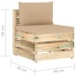 vidaXL Set Divani da Giardino con Cuscini 7 pz Legno Impregnato Verde vidaXL Set Divani da Giardino con Cuscini 7 pz Legno Impregnato Verde