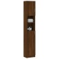 vidaXL Armadietto Bagno Rovere Marrone 32x25,5x190cm Legno Multistrato vidaXL Armadietto Bagno Rovere Marrone 32x25,5x190cm Legno Multistrato