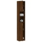 vidaXL Armadietto Bagno Rovere Marrone 32x25,5x190cm Legno Multistrato vidaXL Armadietto Bagno Rovere Marrone 32x25,5x190cm Legno Multistrato