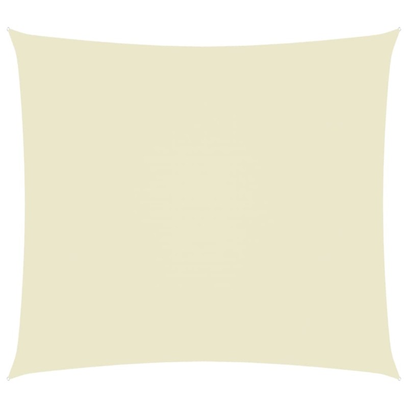 vidaXL Parasole a Vela Oxford Rettangolare 3,5x4,5 m Crema vidaXL Parasole a Vela Oxford Rettangolare 3,5x4,5 m Crema