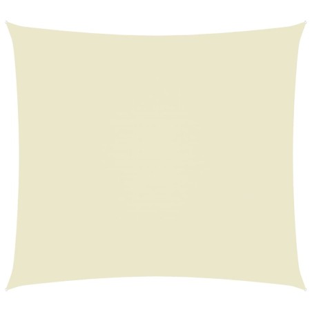 vidaXL Parasole a Vela Oxford Rettangolare 3,5x4,5 m Crema