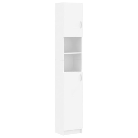 vidaXL Armadio da Bagno Bianco 32x25,5x190 cm in Legno Multistrato