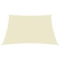 vidaXL Parasole a Vela Oxford Rettangolare 3,5x4,5 m Crema vidaXL Parasole a Vela Oxford Rettangolare 3,5x4,5 m Crema