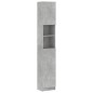 vidaXL Armadio da Bagno Grigio Cemento 32x25,5x190 cm in Truciolato