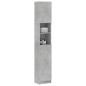 vidaXL Armadio da Bagno Grigio Cemento 32x25,5x190 cm in Truciolato