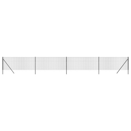vidaXL Recinzione Metallica Antracite 1x10 m in Acciaio Zincato