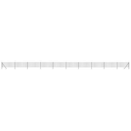 vidaXL Recinzione Metallica Antracite 1x25 m in Acciaio Zincato