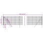 vidaXL Recinzione Metallica Antracite 1x25 m in Acciaio Zincato vidaXL Recinzione Metallica Antracite 1x25 m in Acciaio Zincato