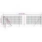 vidaXL Recinzione Metallica Antracite 1,1x25 m in Acciaio Zincato vidaXL Recinzione Metallica Antracite 1,1x25 m in Acciaio Zincato