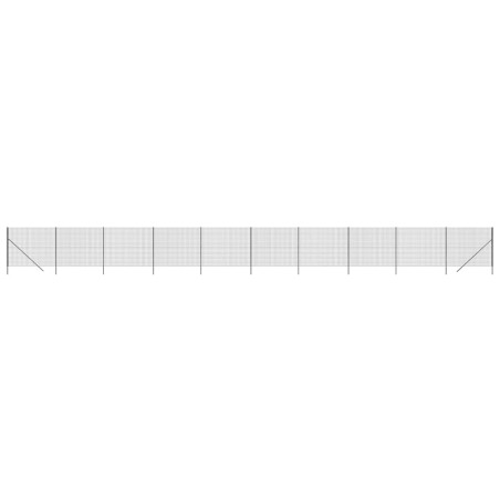 vidaXL Recinzione Metallica Antracite 1,4x25 m in Acciaio Zincato