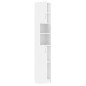vidaXL Armadio da Bagno Bianco Lucido 32x25,5x190 cm in Truciolato vidaXL Armadio da Bagno Bianco Lucido 32x25,5x190 cm in Truciolato