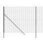 vidaXL Recinzione Metallica Antracite 2,2x25 m in Acciaio Zincato vidaXL Recinzione Metallica Antracite 2,2x25 m in Acciaio Zincato