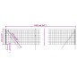 vidaXL Recinzione Metallica Antracite 1,1x10 m in Acciaio Zincato vidaXL Recinzione Metallica Antracite 1,1x10 m in Acciaio Zincato