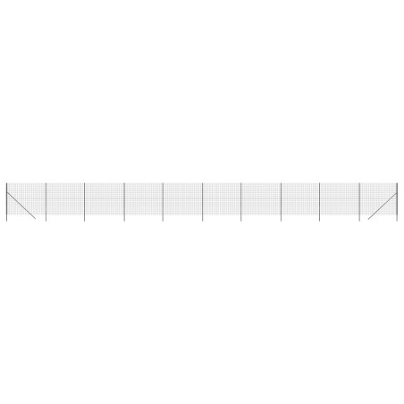 vidaXL Recinzione Metallica Antracite 1,4x25 m in Acciaio Zincato
