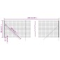 vidaXL Recinzione Metallica Antracite 1,8x25 m in Acciaio Zincato vidaXL Recinzione Metallica Antracite 1,8x25 m in Acciaio Zincato