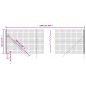 vidaXL Recinzione Metallica Antracite 2,2x25 m in Acciaio Zincato vidaXL Recinzione Metallica Antracite 2,2x25 m in Acciaio Zincato