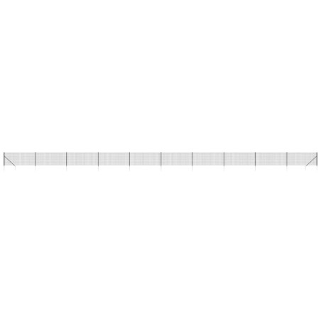 vidaXL Recinzione Metallica con Picchetti Ancoraggio Antracite 1x25 m