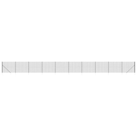 vidaXL Recinzione Metallica con Picchetti Ancoraggio Antracite 1,4x25m