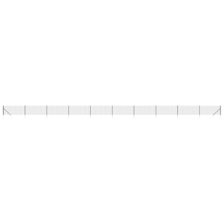 vidaXL Recinzione Metallica con Picchetti Ancoraggio Antracite 1x25 m