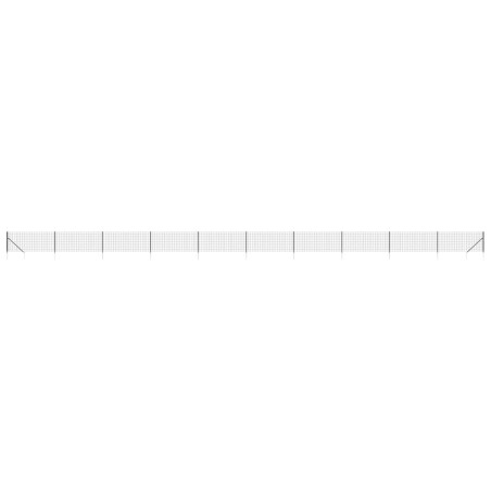 vidaXL Recinzione Metallica con Picchetti Ancoraggio Antracite 1,1x25m