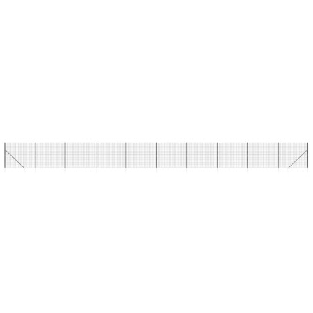 vidaXL Recinzione Metallica con Picchetti Ancoraggio Antracite 1,4x25m