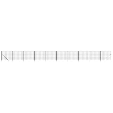 vidaXL Recinzione Metallica con Picchetti Ancoraggio Antracite 2x25 m