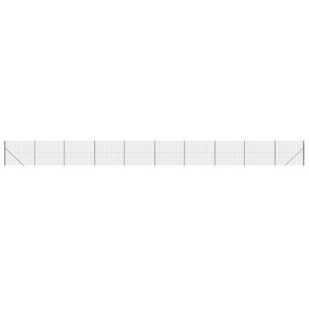 vidaXL Recinzione Metallica con Picchetti Ancoraggio Antracite 2,2x25m