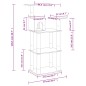 vidaXL Albero per Gatti con Tiragraffi in Sisal Grigio Chiaro 119 cm vidaXL Albero per Gatti con Tiragraffi in Sisal Grigio Chiaro 119 cm