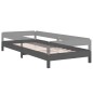 vidaXL Letto Impilabile Grigio 75x190 cm in Legno Massello di Pino vidaXL Letto Impilabile Grigio 75x190 cm in Legno Massello di Pino