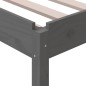 vidaXL Letto Impilabile Grigio 75x190 cm in Legno Massello di Pino vidaXL Letto Impilabile Grigio 75x190 cm in Legno Massello di Pino