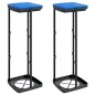 vidaXL Porta Sacchi Spazzatura 2 pz Nero e Blu 120 L in PP vidaXL Porta Sacchi Spazzatura 2 pz Nero e Blu 120 L in PP