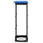 vidaXL Porta Sacchi Spazzatura 2 pz Nero e Blu 120 L in PP vidaXL Porta Sacchi Spazzatura 2 pz Nero e Blu 120 L in PP