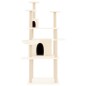 vidaXL Albero per Gatti con Tiragraffi in Sisal Crema 166 cm