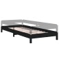 vidaXL Letto Impilabile Nero 75x190 cm in Legno Massello di Pino vidaXL Letto Impilabile Nero 75x190 cm in Legno Massello di Pino