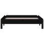 vidaXL Letto Impilabile Nero 75x190 cm in Legno Massello di Pino vidaXL Letto Impilabile Nero 75x190 cm in Legno Massello di Pino
