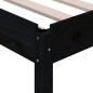 vidaXL Letto Impilabile Nero 75x190 cm in Legno Massello di Pino vidaXL Letto Impilabile Nero 75x190 cm in Legno Massello di Pino