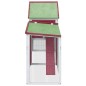 vidaXL Conigliera Rossa 185,5x60,5x109,5 cm in Legno Massello di Pino vidaXL Conigliera Rossa 185,5x60,5x109,5 cm in Legno Massello di Pino