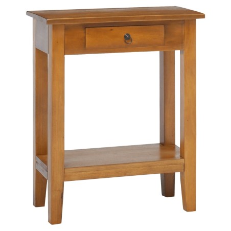 vidaXL Tavolino Consolle con Cassetto 60x30x75cm Legno Massello Mogano