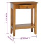 vidaXL Tavolino Consolle con Cassetto 60x30x75cm Legno Massello Mogano vidaXL Tavolino Consolle con Cassetto 60x30x75cm Legno Massello Mogano