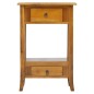vidaXL Tavolino Consolle con Cassetti 50x30x75cm Legno Massello Mogano vidaXL Tavolino Consolle con Cassetti 50x30x75cm Legno Massello Mogano