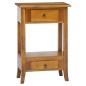 vidaXL Tavolino Consolle con Cassetti 50x30x75cm Legno Massello Mogano vidaXL Tavolino Consolle con Cassetti 50x30x75cm Legno Massello Mogano