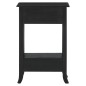 vidaXL Tavolo Consolle Cassetti Nero 50x30x75cm Legno Massello Mogano vidaXL Tavolo Consolle Cassetti Nero 50x30x75cm Legno Massello Mogano