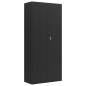 vidaXL Armadio Classificatore Nero 90x40x200 cm in Acciaio vidaXL Armadio Classificatore Nero 90x40x200 cm in Acciaio
