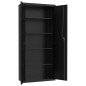 vidaXL Armadio Classificatore Nero 90x40x200 cm in Acciaio vidaXL Armadio Classificatore Nero 90x40x200 cm in Acciaio