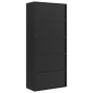 vidaXL Armadio Classificatore Nero 90x40x200 cm in Acciaio vidaXL Armadio Classificatore Nero 90x40x200 cm in Acciaio