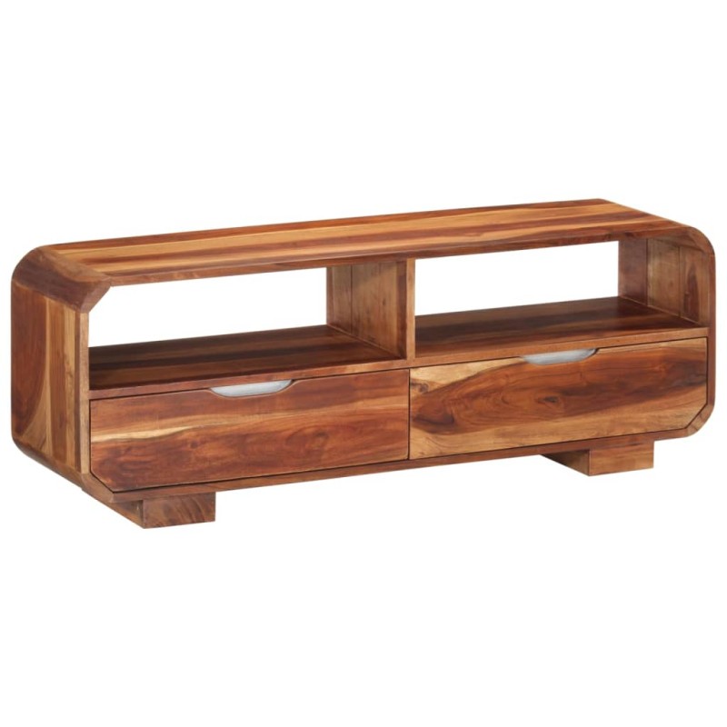vidaXL Mobile Porta TV 110x30x40 cm in Legno Massello di Acacia vidaXL Mobile Porta TV 110x30x40 cm in Legno Massello di Acacia