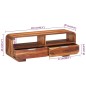 vidaXL Mobile Porta TV 110x30x40 cm in Legno Massello di Acacia vidaXL Mobile Porta TV 110x30x40 cm in Legno Massello di Acacia